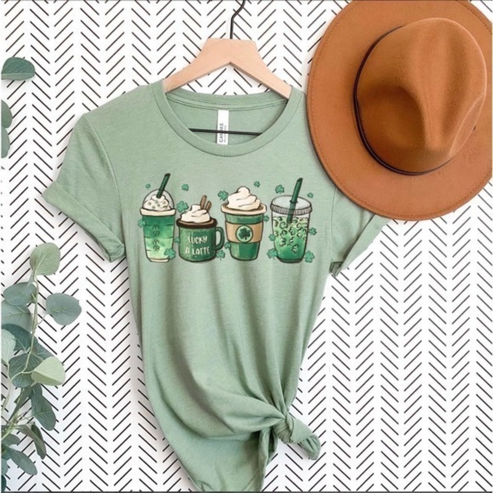 St.‎ Patty’s Day Latte Shirt Unisex Sizing